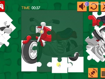 Cartoon Motorcycles Puzzle