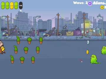 Granny Pills: Defend Cactuses