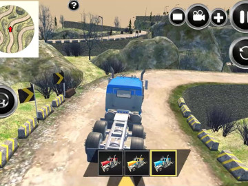 Road Train Truck Driving